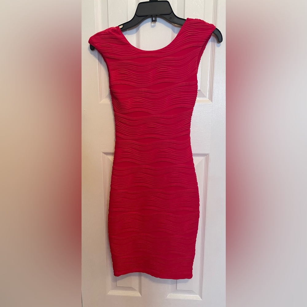 Hot pink guess dress